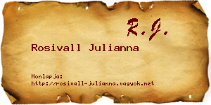 Rosivall Julianna névjegykártya